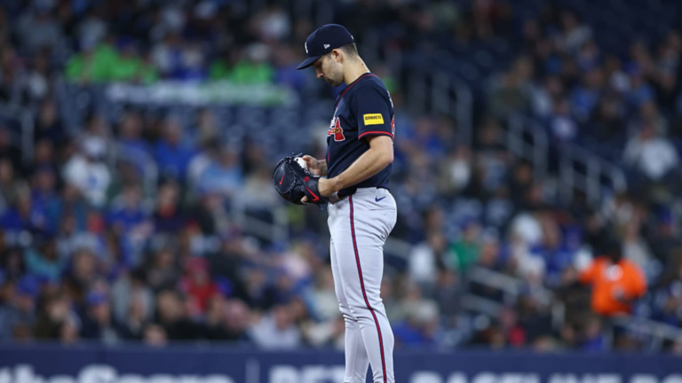 Spencer Strider strikes out Addison Barger in the 5th to become the fastest starter to 500 career strikeouts in Major League Baseball history.