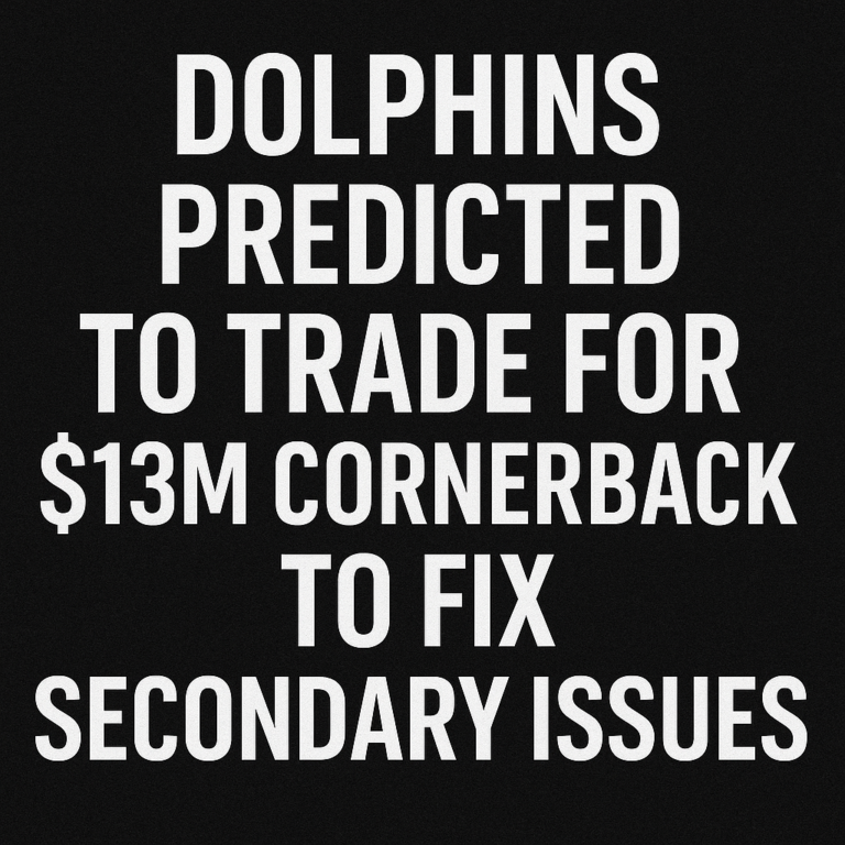 Dolphins predicted to trade for $13M cornerback to fix secondary issues