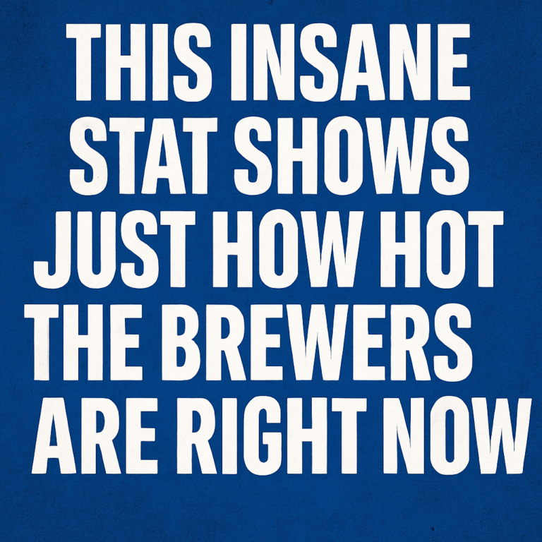 This insane stat shows just how hot the Brewers are right now