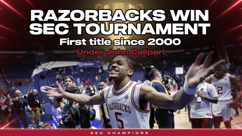 RAZORBACKS WIN SEC TOURNAMENT