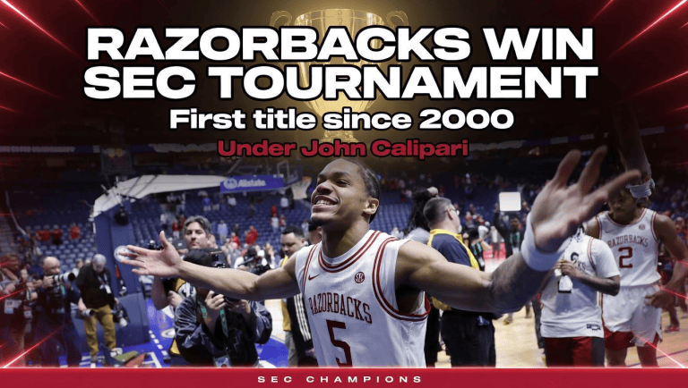 RAZORBACKS WIN SEC TOURNAMENT