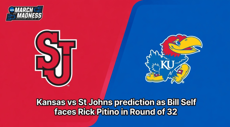 Kansas vs. St. Johns round of 32 pick and preview