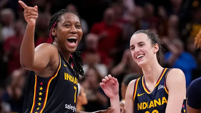 Indiana Fever stars Caitlin Clark and Aliyah Boston make WNBA history in win over Sky